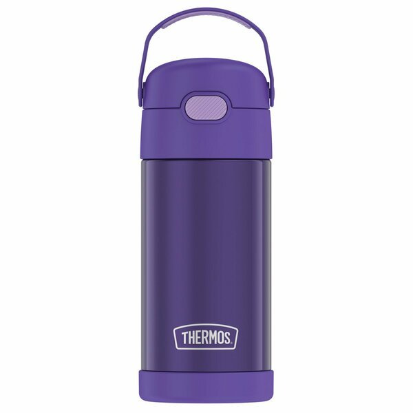 12-Ounce FUNtainer Vacuum-Insulated Stainless Steel Bottle (Purple), Thermos, Mfr#: F4100PU6